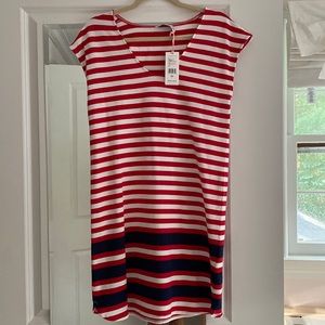 Vineyard Vines Americana Striped Dress XS NWT